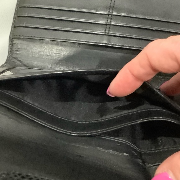 Coach Black Leather Wallet with Gold Logo - Picture 8 of 13